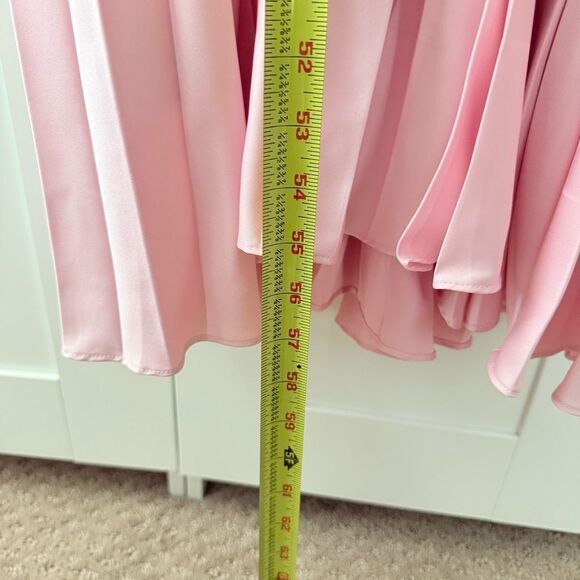 Amur Kamari Pleated Halterneck Maxi Dress in Rosewater Pink Size 4 - Picture 12 of 12